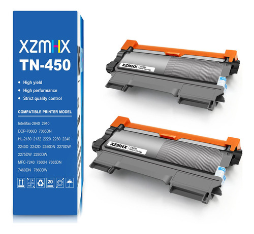 Xzmhx Tn420 Tn450 Tn-420 Tn-450 Cartucho De Tóner De Repue.