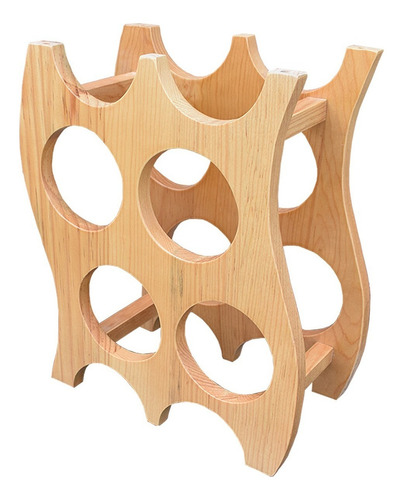 Cava Porta Botellas De Madera Practica Y Moderna Hogare Color C6 - Aile