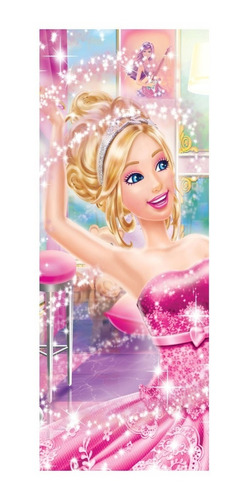 Adesivo Para Porta Baby Barbie Princesa Boneca Mod. 511