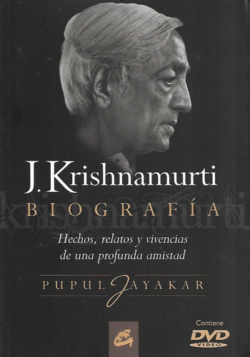 Libro Biografia J Krishnamurti Con Dvd