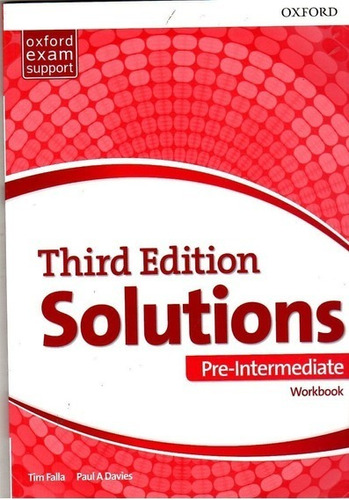 Solutions Pre Intermediate Workbook