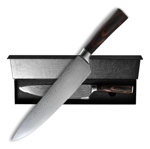 Cuchillo Chef 8 Pulgadas - Cuchillo Cocina Japonés Con Acero