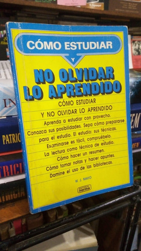 Mayo - Como Estudiar Y No Olvidar Lo Aprendido (Usado)