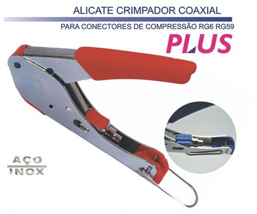 Alicate Crimpar Cabo Coaxial Conector Rg6/59 8605 - Lotus 