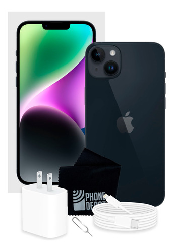 Apple iPhone 14 128 Gb Negro Esim Con Caja Original (Reacondicionado)