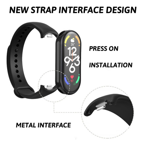 Bd 8 Correas De Silicona Para Xiaomi Mi Band 8 Extensible