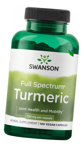 Cúrcuma 720mg Full Spectrum X 100 Cápsulas