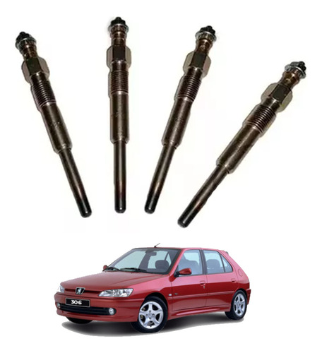 Calentadores Peugeot 306 1.9 Diesel Dw8 X4