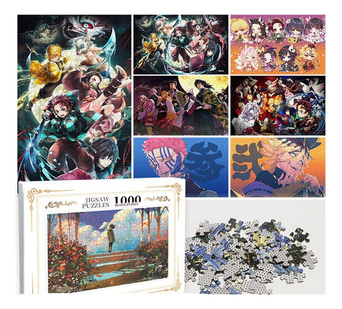 Amazon Cross-border Puzzle 1314 Madera Demon Slayer Animació