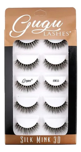 Pestañas Gugu Lashes Sm13 Silk Mink