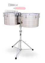 Comprar Timbales Lp Tito Puente 15 \u002F 16 Cromados Con Atril Lp258s