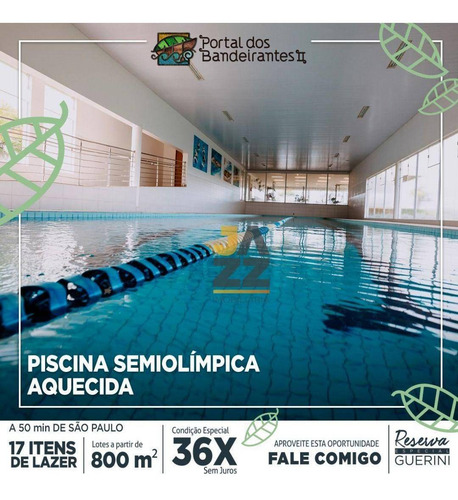 Imagem 24 de 28 de Terreno À Venda, 1462 M² Por R$ 950.683 - Portal Dos Bandeirantes - Ii - Porto Feliz/sp - Te3594