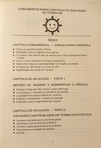 Fundamento Sobre Controle De Qualidade No Trabalho Honda (Usado)