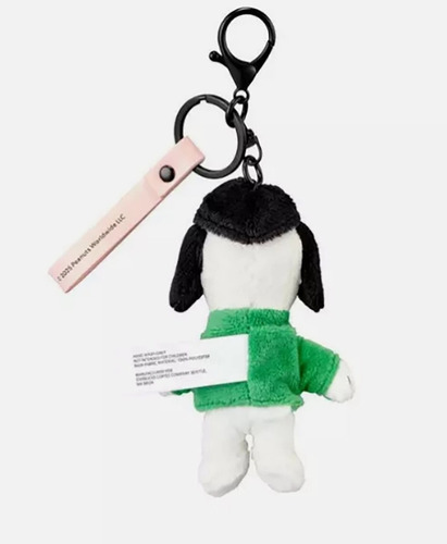 Llavero Starbucks X Peanuts Snoopy Colección 2025 Blanco/verde