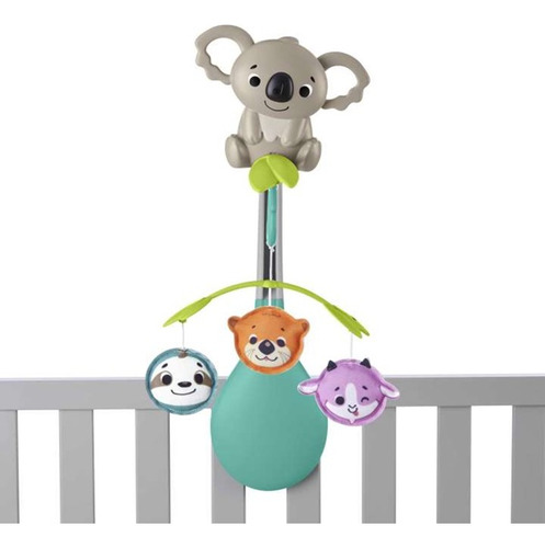 Mobile 3 Em 1 Doces Sentidos Fisher Price - Berço E Carrinho