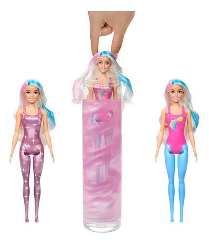 Barbie Color Reveal Galaxia Arcoiris Hadas 6 Sorpresas