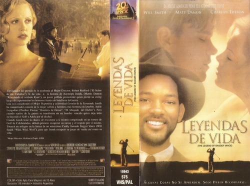 Leyendas De Vida Vhs Will Smith Matt Damon Charlize Theron