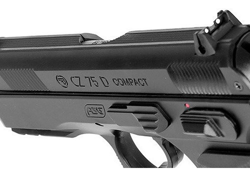 Imagen 4 de 8 de Pistola De Co2 Asg Cz 75d Compact Balines 4.5 Mm Acero