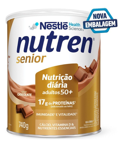 Nutren Senior composto lácteo Chocolate lata 740gr