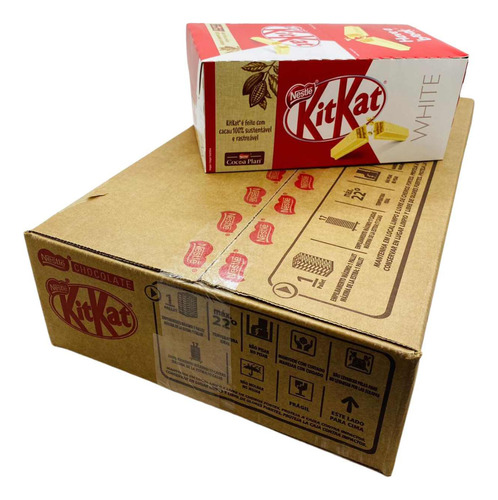 Kit 96 Unids 41,5g Chocolate Kit Kat Nestle White Branco