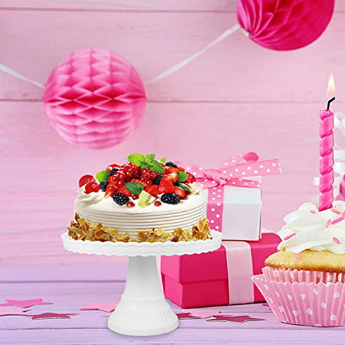 Soporte De Pastel Blanco Compatible Con Bodas, Cumpleaños Y