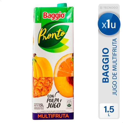 Jugo Baggio Pronto Multifruta Con Pulpa - Mejor Precio