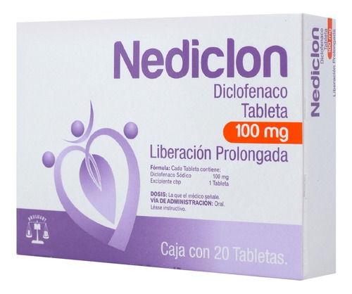 Nediclon Tableta 100 Mg, 20 Tabletas