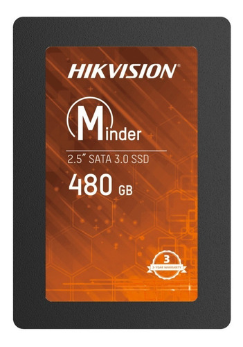 Imagen 1 de 2 de Disco sólido SSD interno Hikvision HS-SSD-Minder(S)/480G 480GB