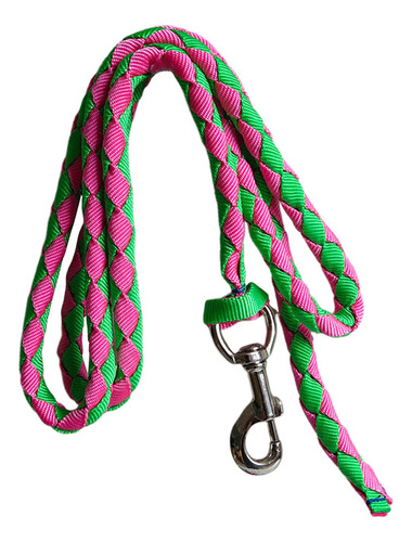 Cuerda De Caballo, Hebilla Giratoria, 2,5 Metros Verde Rosa
