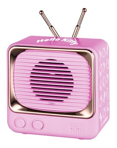 Imagen 1 de 4 de Parlante Pequeño Tv Bt Hello Kitty Hka-f07