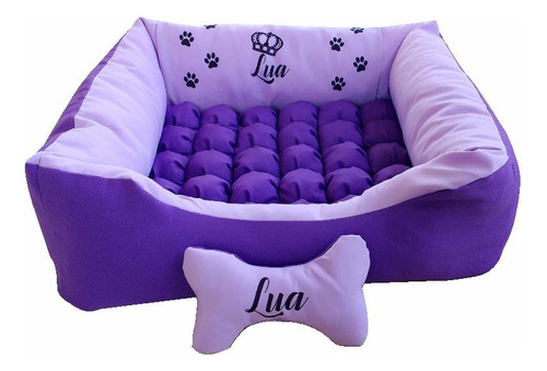 Caminha De Cachorro Personalizada Com Nome Roxo Cama Pet Médio Cama Pet Para Cachorros