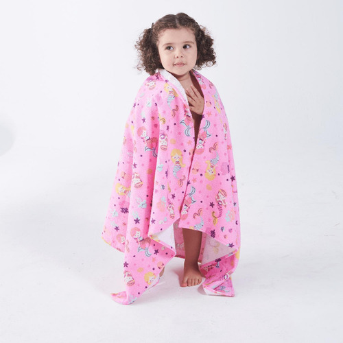 Toalla Kids Estampada Sereia Baby Joy