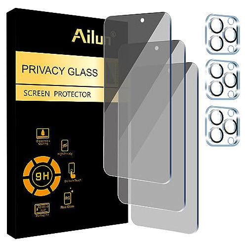 Protectores Pantalla Privacidad Para iPhone 15 Pro Max 6.7 3