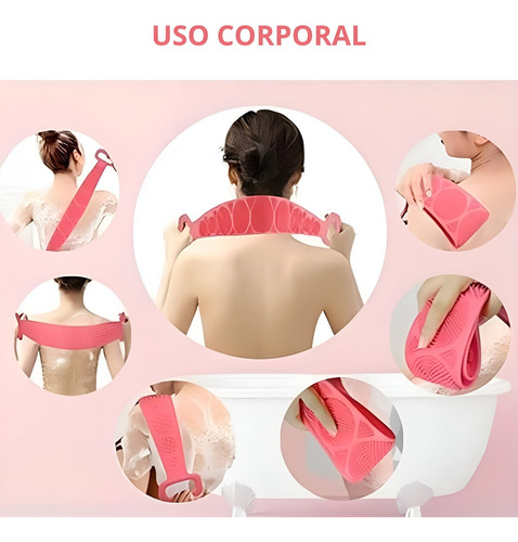 Cepillo Corporal De Silicona Para La Ducha Espalda