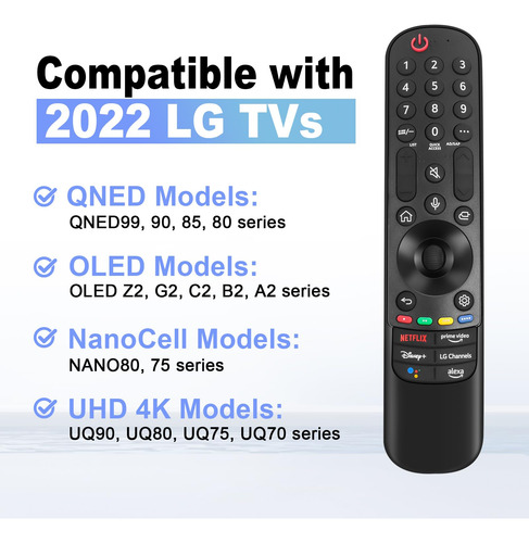 Puntero De Voz Magic Remote Control LG Smart Tv, Negro