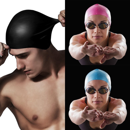 Gorros Natación 100% Silicona Originales Nuevo Piscina