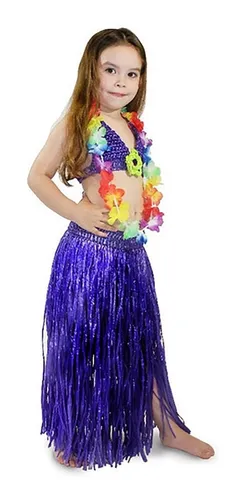 Falda Hawaiana De Rafia Para Ni a MercadoLibre