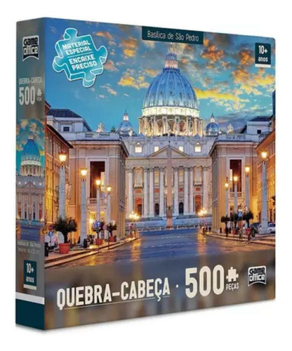 Quebra Cabeça Basílica De São Pedro 500 Peças - Toyster