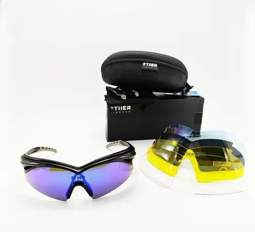 Gafas Ciclismo Ftiier Original 6 Lentes Transitions Ruta Mtb