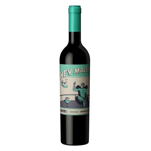 Vinho Argentino Tinto Hey Malbec 2018 Riccitelli 750ml