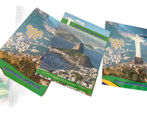 Álbum Moedas Rio 2016 C 16 Modalidades Completo Sem Bandeira