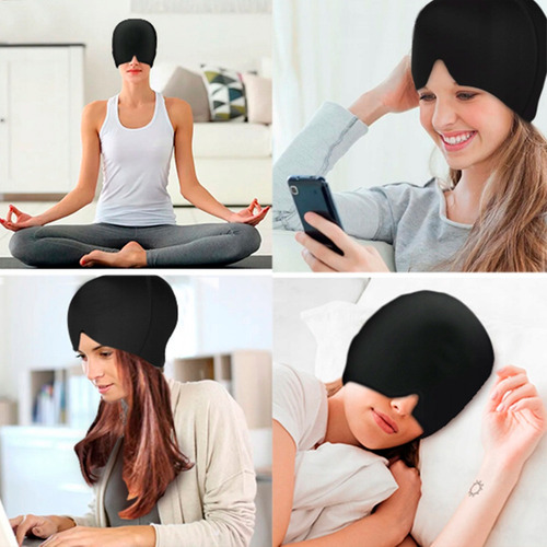 Gorro Gel Alivio Dolores Molestia Cabeza Compresa Frio Calor