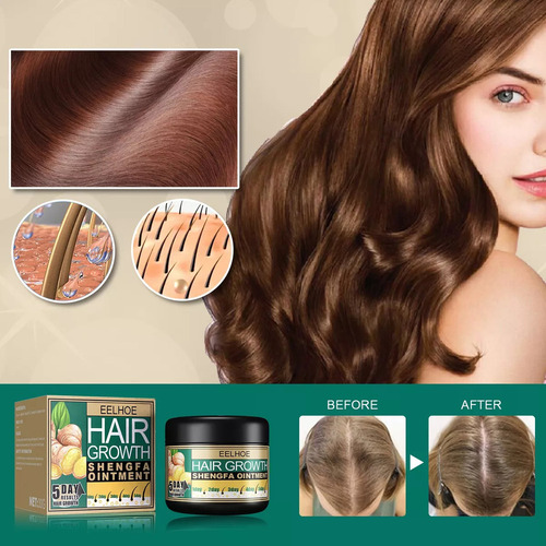 1 Crema Para El Crecimiento Del Cabello Con Aceite De Jengib
