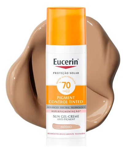 EUCERIN Protetor Solar Facial Antimanchas Cor Média FPS 70 50ml, ...