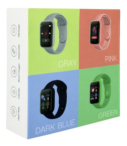 Imagen 2 de 3 de Reloj Smartwhatch Foxbox Macaron Pasos Cardio Notificaciones