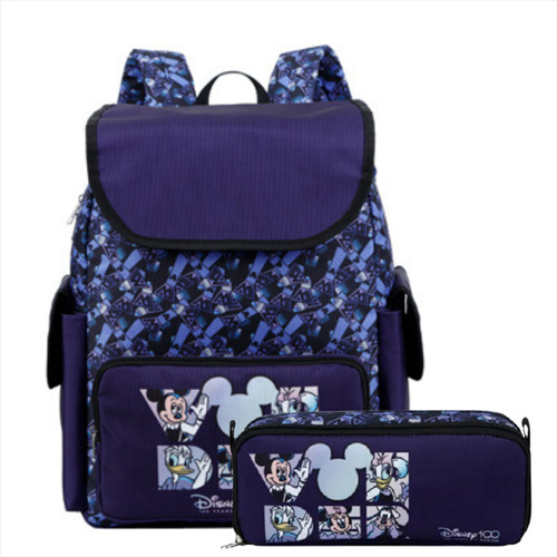 Kit Mochila Disney 100 Turma Do Mickey Escolar Xeryus