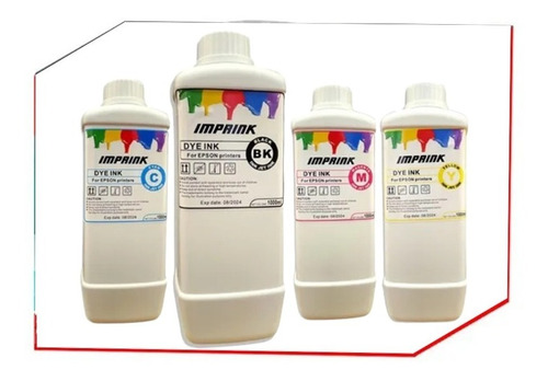Pack Tinta Dye 4litros Epson Ecotank Premium Marca Imprink