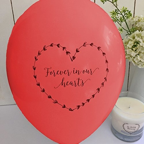 Angel Y Dove 25 Globos Biodegradables De Recordatorio Funera