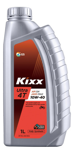  Aceite Moto Sintético Kixx Ultra 4t Sn/ma2 10w-40, 1l/3p