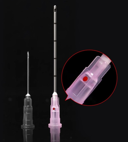 Canula Punta Roma De Precisión Soft Varias Medidas 5 Pzas. 25g X 50mm